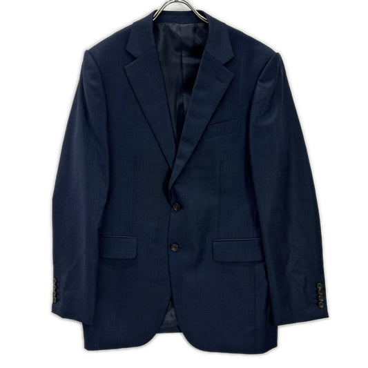 TAKEOKIKUCHI Navy Wool Shiny Sharkskin Pinhead Suit Size 3