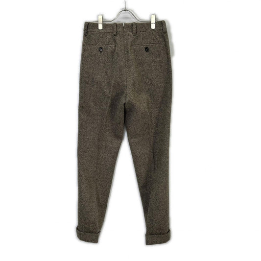 RRL Beige Italian Made 100% Wool Slim Tweed Pants Size 28