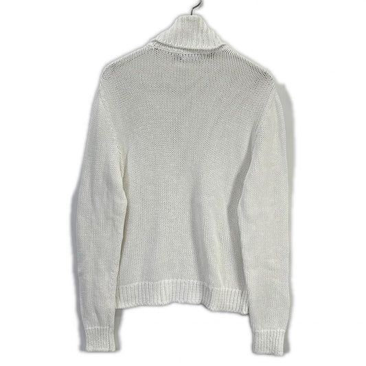 RalphLauren PURPLE LABEL White Turtleneck Sweater Size S