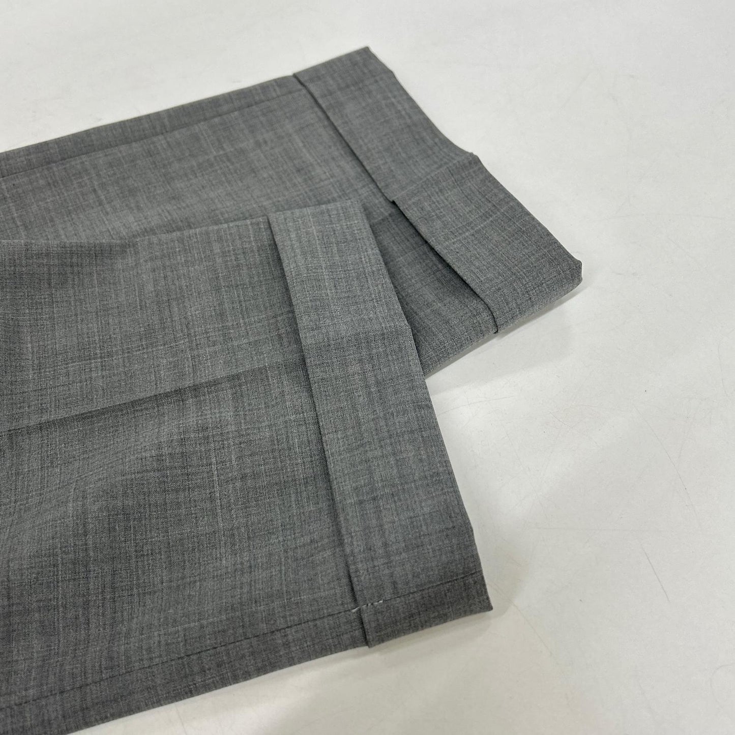 BERWICH Grey 1-Pleat Tapered Wool Pants Size 48