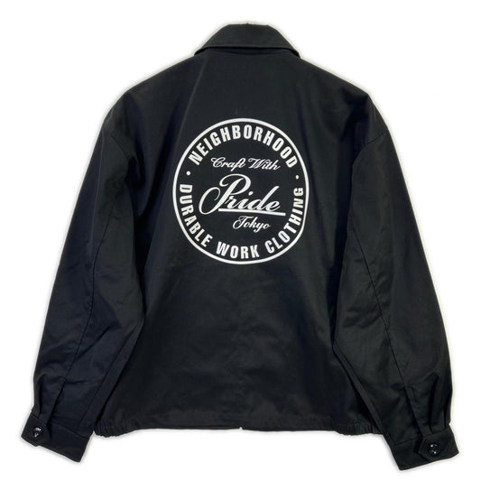 NEIGHBORHOOD 24AW Black Zip Work Jacket Size M