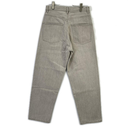 AURALEE 26SS Faded Hard Twist Denim Wide Pants Gray Size 28