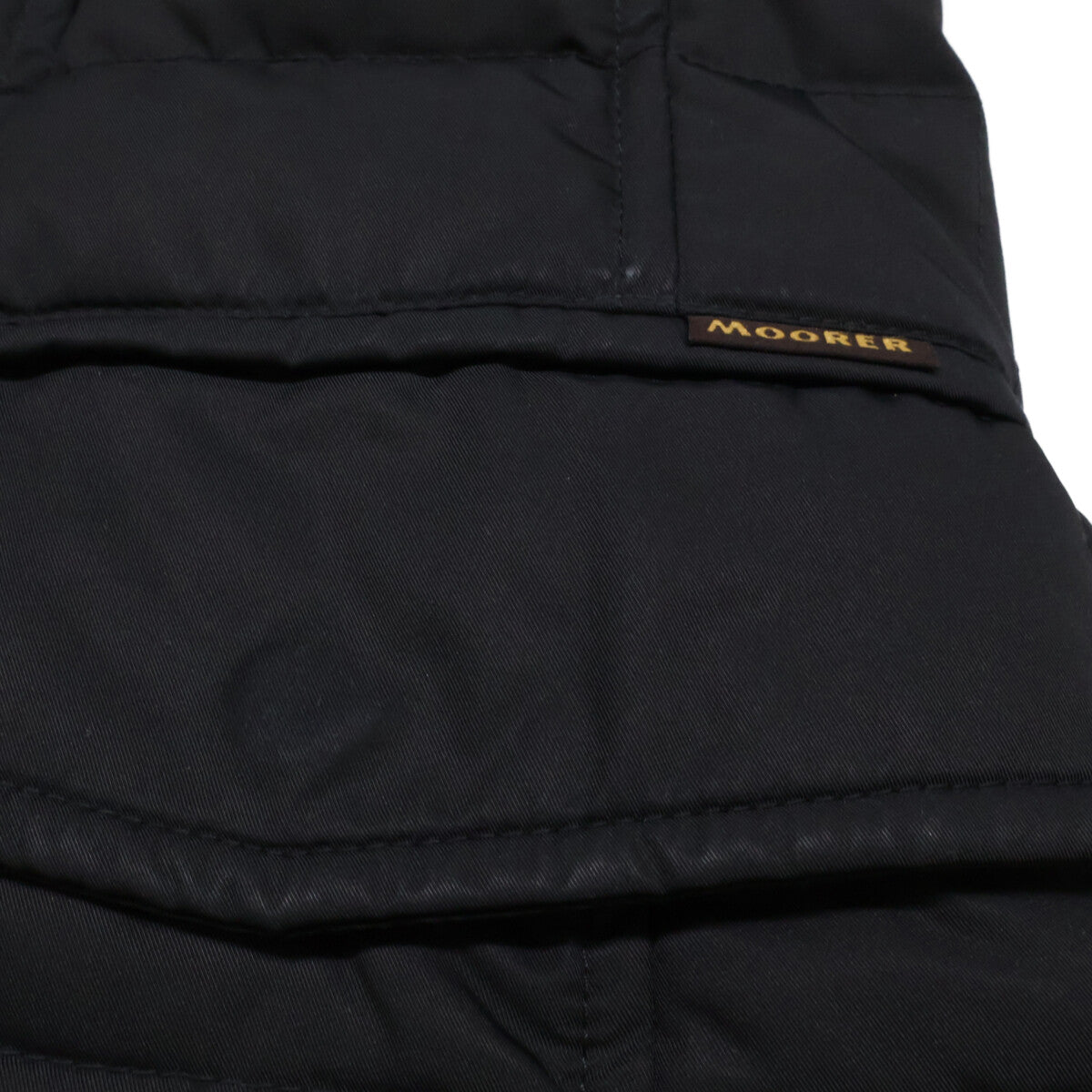 MOORER SIRO-KM Nylon Double Breasted Jacket Black Size 50