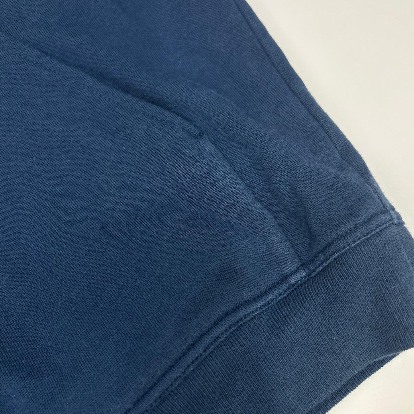 HERMES Navy Cotton Blend Sideline Zip Hoodie Size L