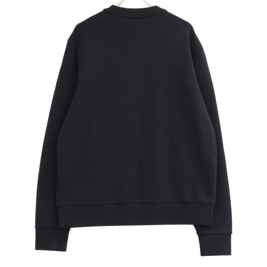 MONCLER 23' MAGLIA Front Logo Sweatshirt Black Size XL