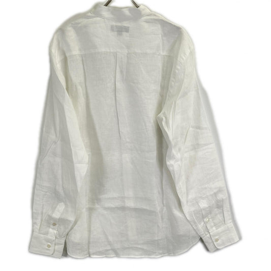 SEASE SC030 100% Linen Fishtail Shirt White Size XXL
