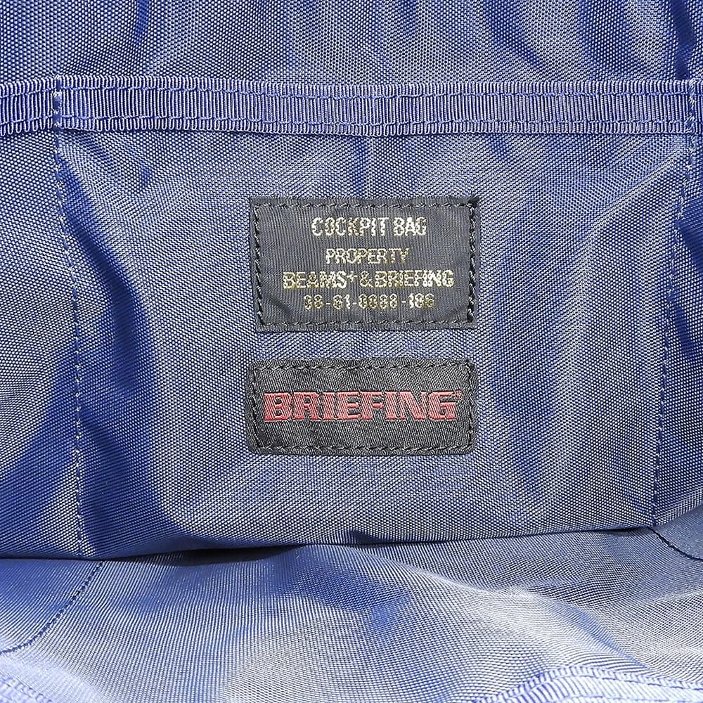 BRIEFING BEAMS PLUS Cockpit Helmet Nylon Navy Tote Size ONE SIZE