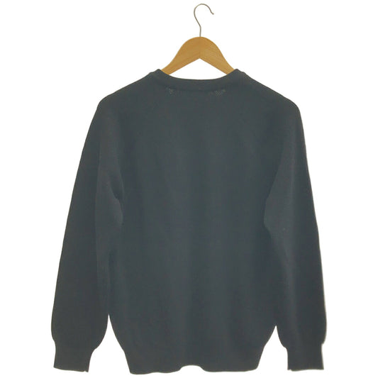 BATONER Black Hard Twist Wool Crew Neck Sweater Size 1