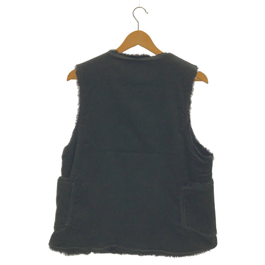 Engineered Garments Black Corduroy Boa Over Vest Size S