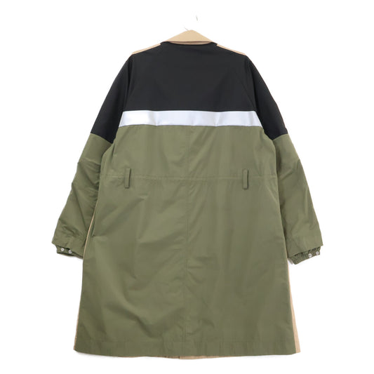 MONCLER 20SS RHIN Bi-Color Bal Collar Cotton Twill Coat Size 2