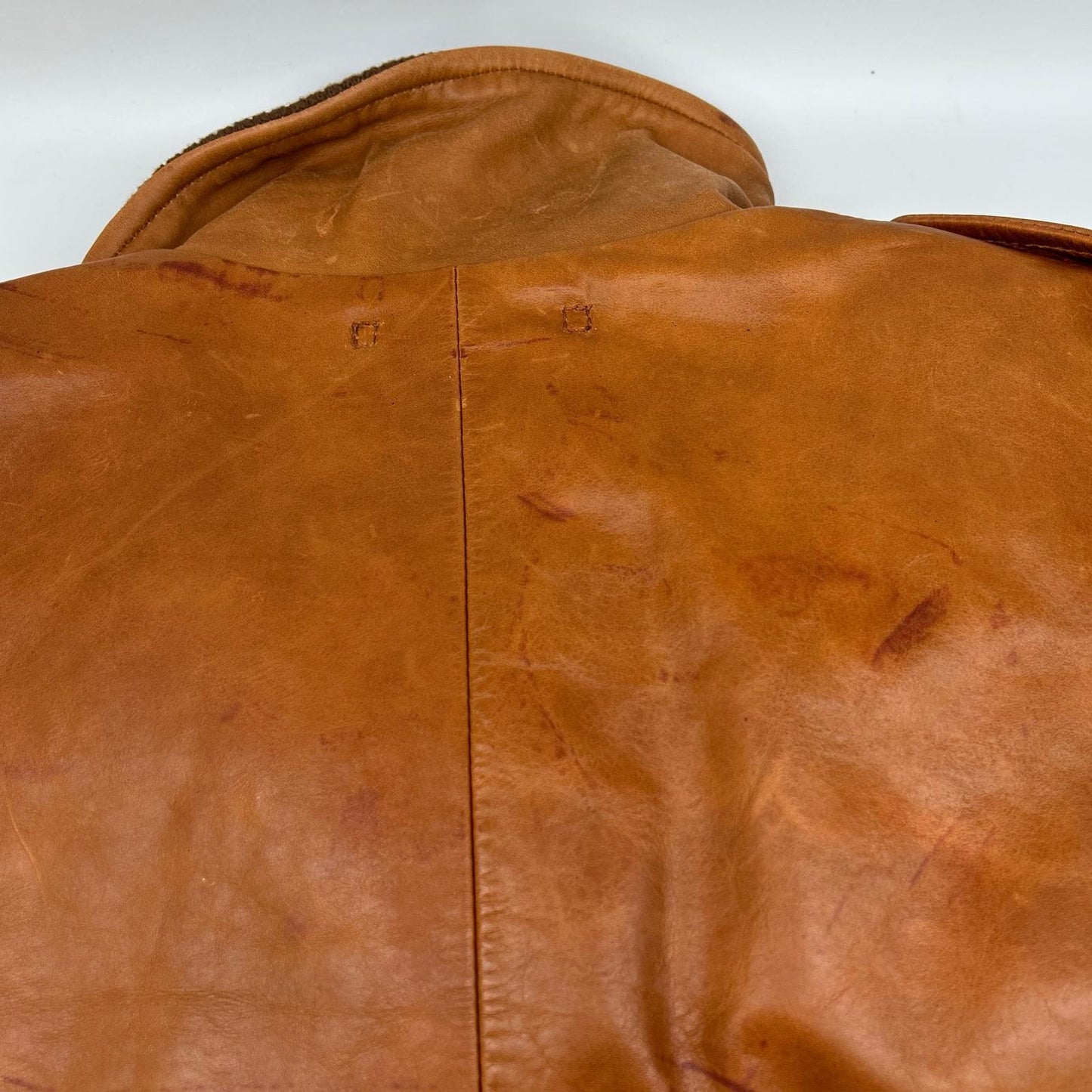 AVIREX Brown Horsehide Leather Jacket Size M