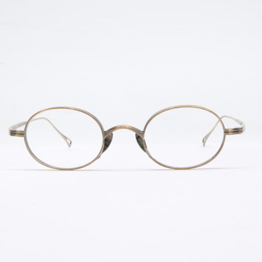 KameManNen KMN9918 AG Titanium Oval Gold Size 45x22-145