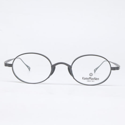 KameManNen KMN9918 MBK Titanium Oval Eyewear Size 45x22-145