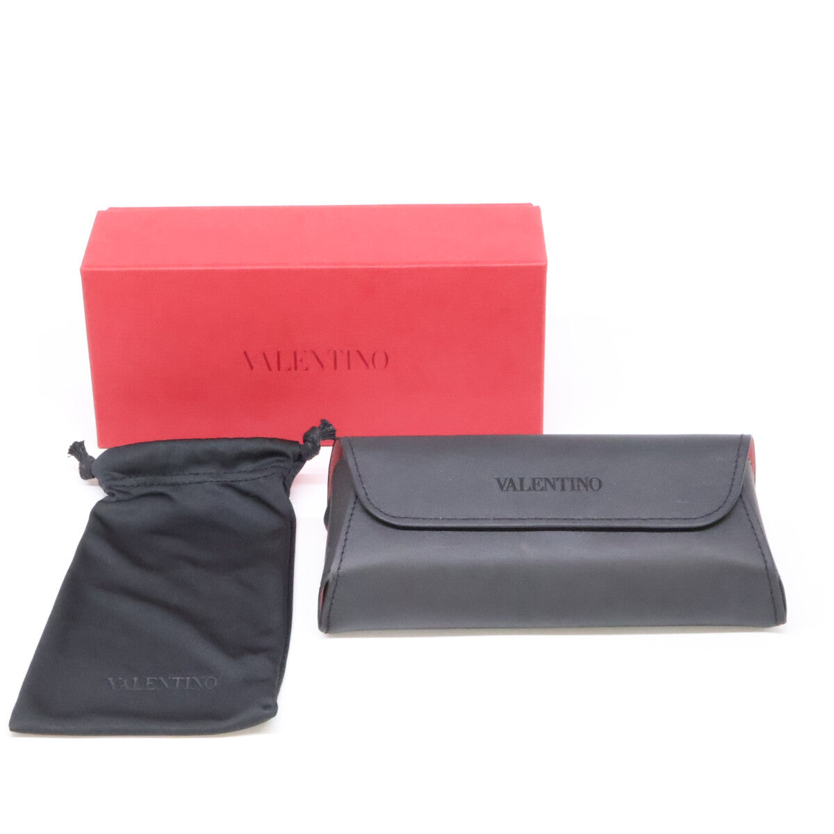VALENTINO VLTN Rockstud Square Sunglasses Black Size 55x18