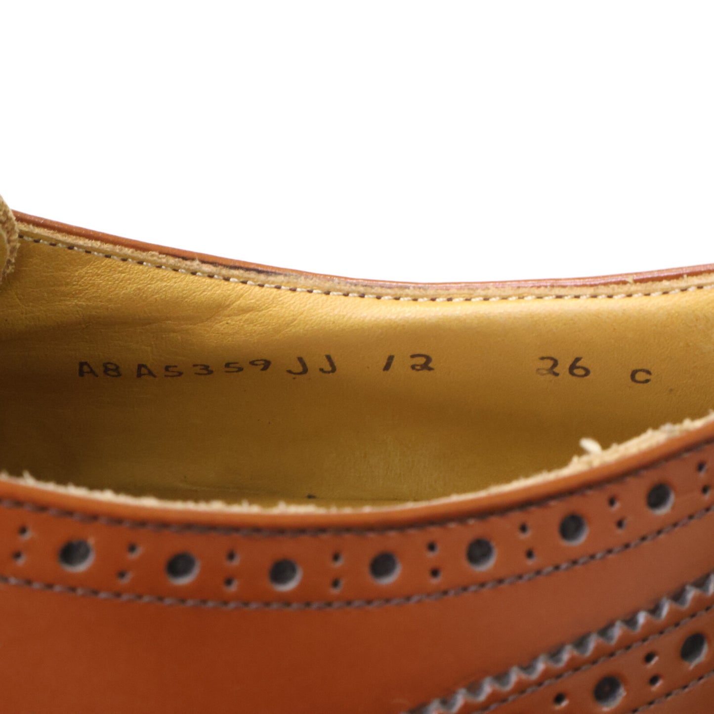 REGAL Leather Brogue Single Monkstrap Shoes Brown Sneakers Size 26