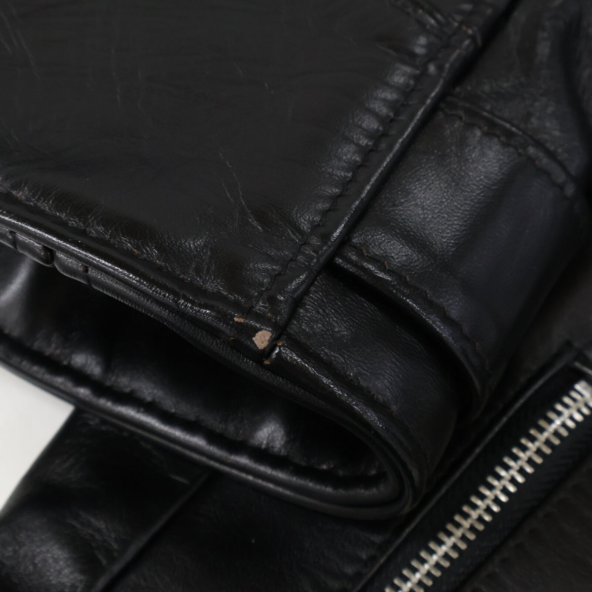 schott 613SJH ONESTAR Horsehide Double Rider Black Size 36