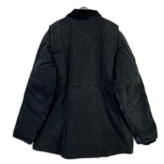 carhartt 103283 Black Traditional Duck Work Jacket Size XL