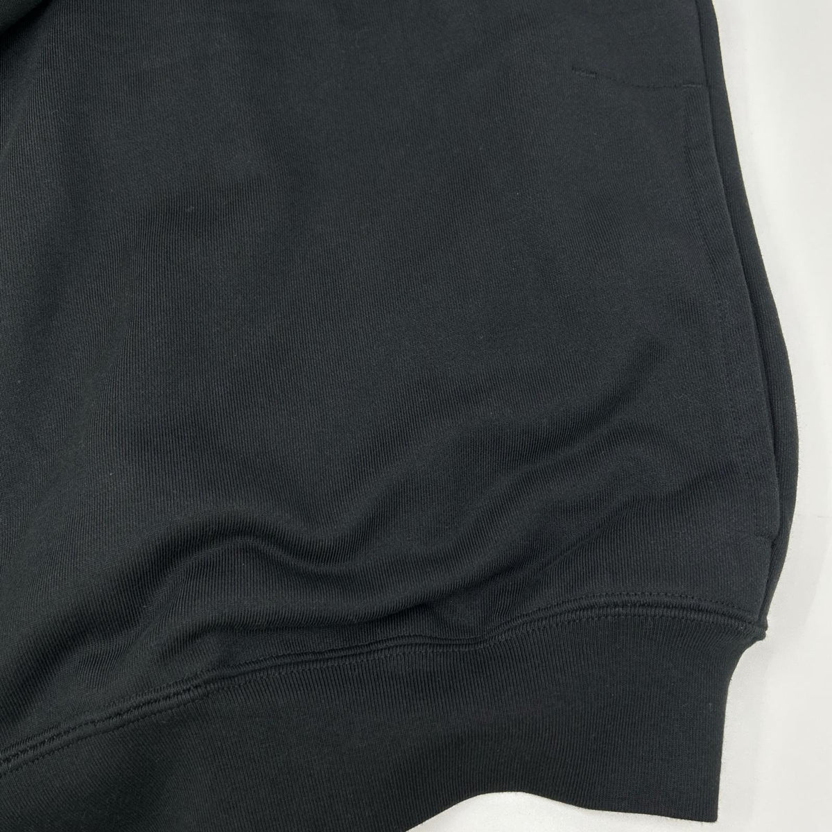 Y-3 Brushed Terry Zip Hoodie Black Cotton Jacket Size XL