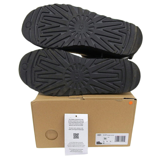 UGG Classic Ultra Mini LTHR Regen Boots Black Size 29