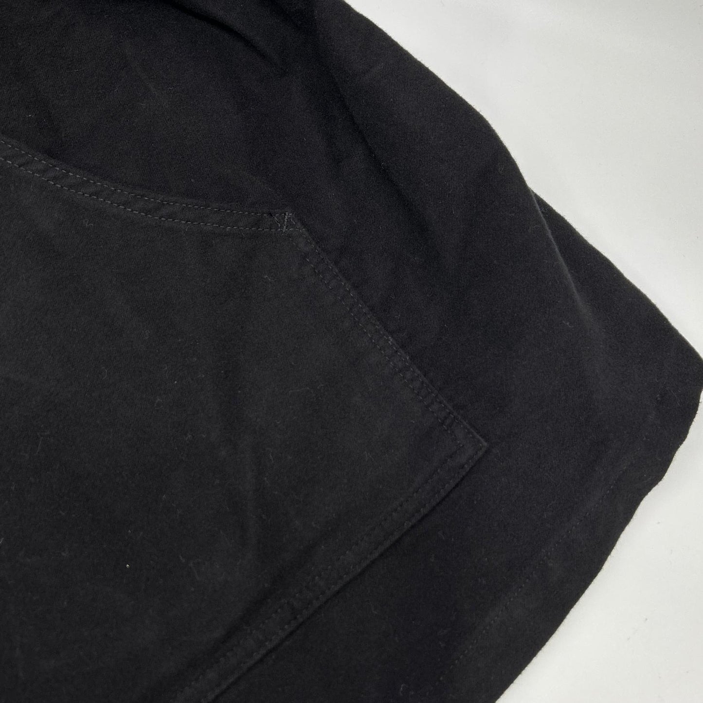 FOLL Cocoon Moleskin Utility Jacket Black Cotton Free Size