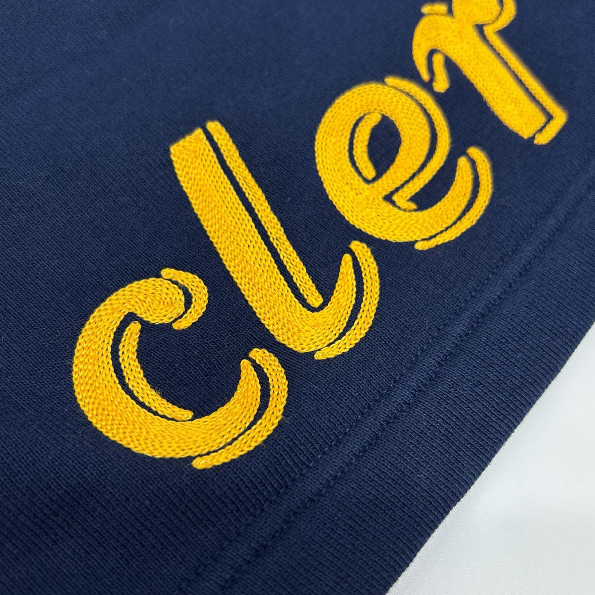 MONCLER 25SS NIGO MBZ Logo Sweat Shorts Navy Cotton Sweatshirt Size M