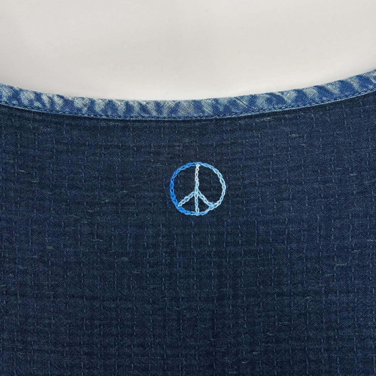 Porter Classic Indigo SASHIKO Super Light Sweatshirt Size 2