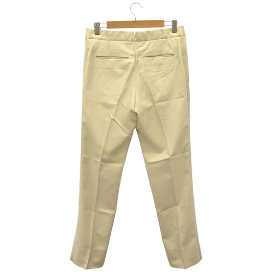 LOUIS VUITTON 12SS Ivory Silk Wool Trousers Size 38