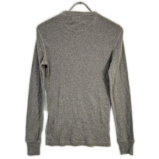 RRL Gray Cotton Henley Waffle Long Sleeve Size XS