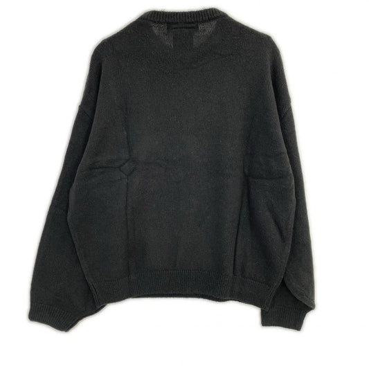 REMI RELIEF Black Mohair Blend Dalmatian Knit