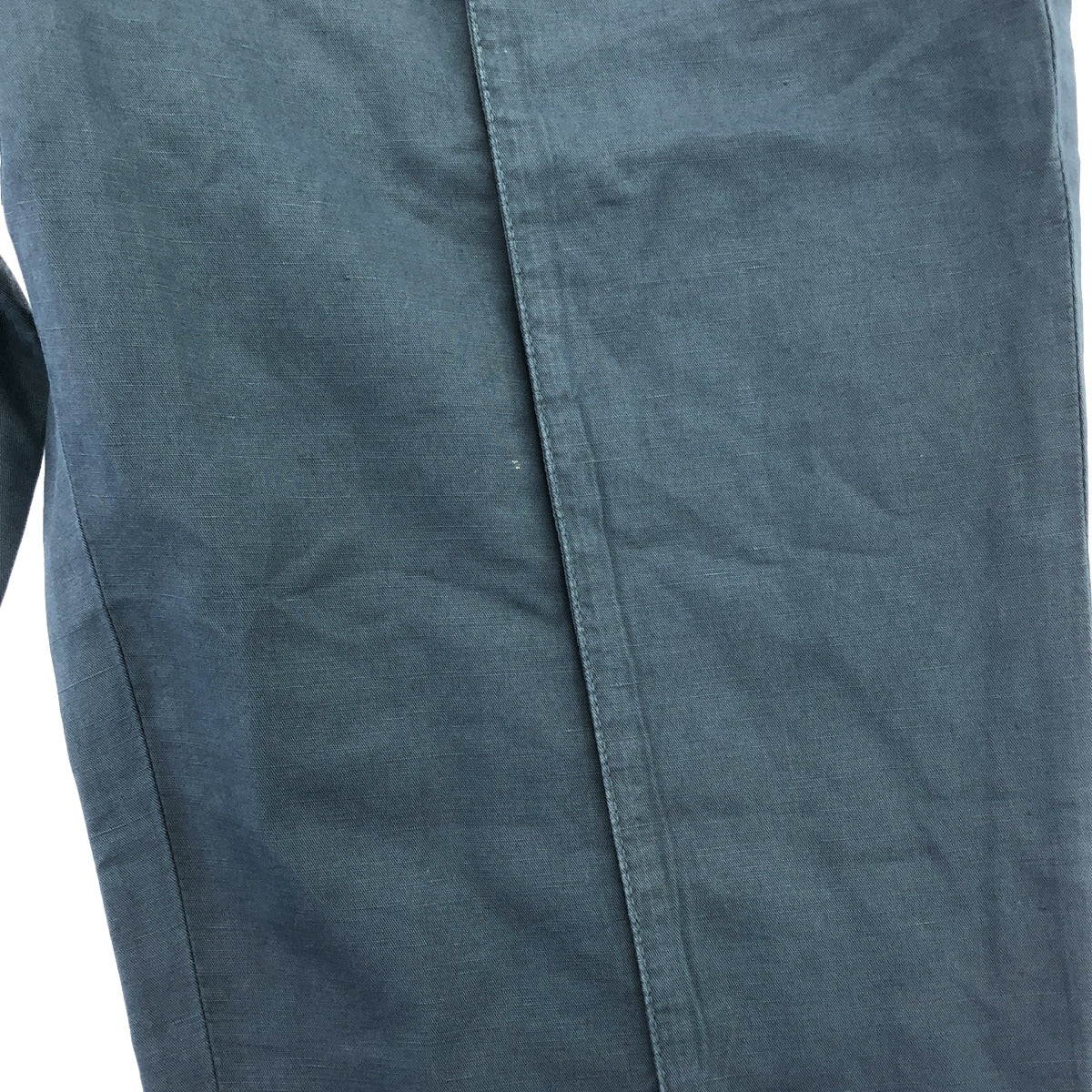 BRUNELLO CUCINELLI Blue Cotton Linen Gabardine Pants Size 46