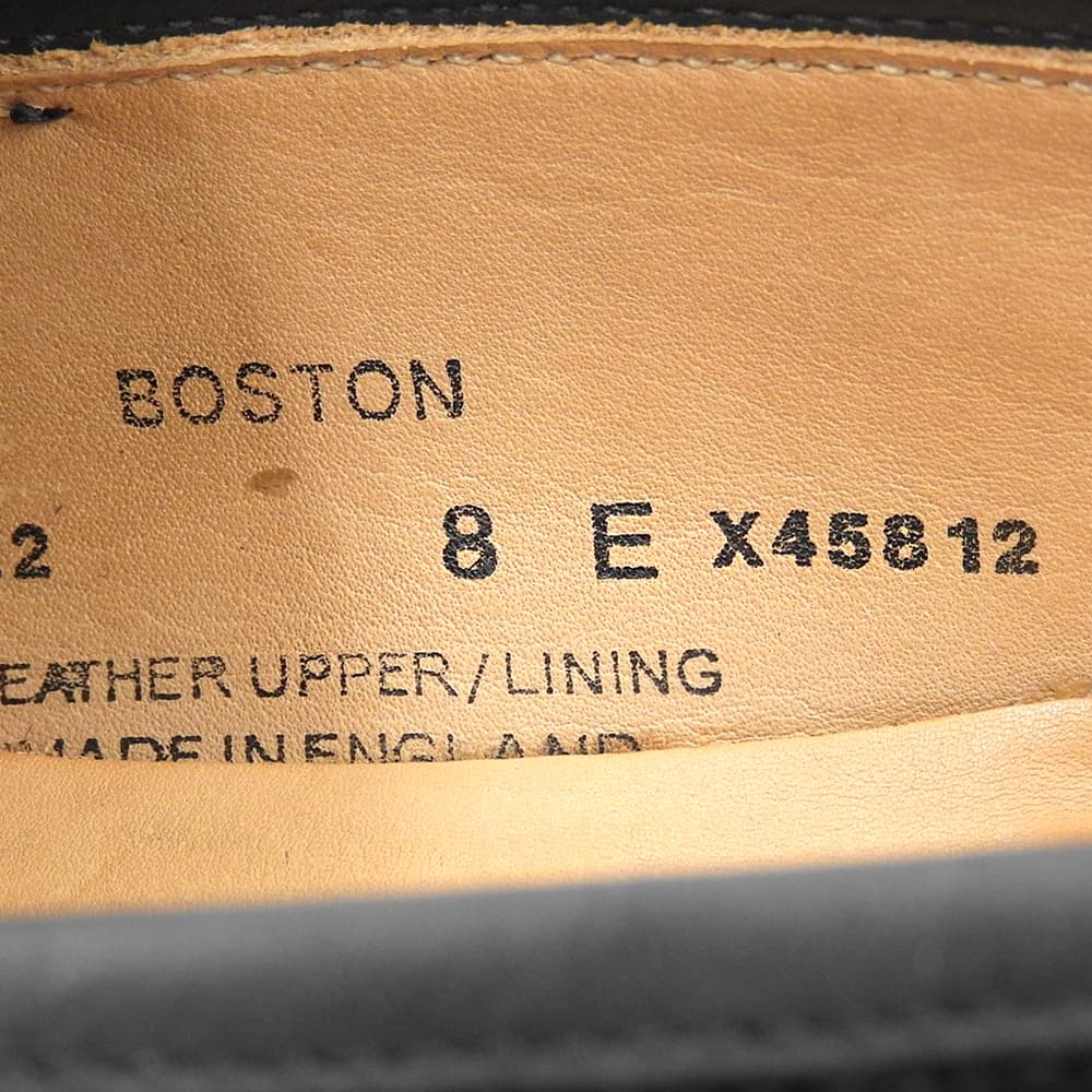 Crockett&Jones Black Suede Boston Coin Loafers Size 8E