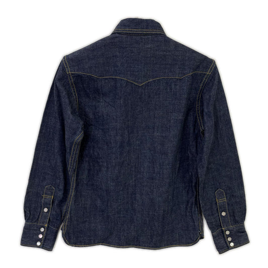 THE FLAT HEAD Indigo Denim Western Jacket Size 36