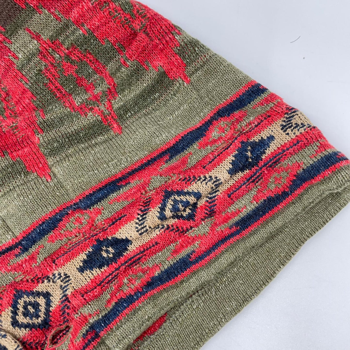 POLObyRalphLauren Native Pattern Wood Linen Cardigan Polo Size L