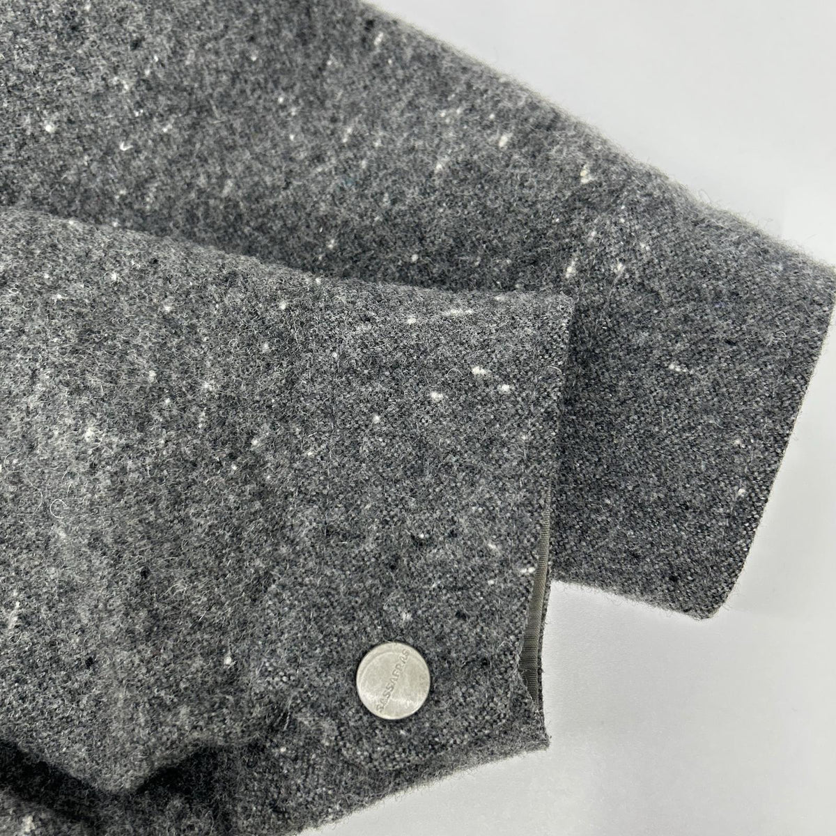 SASSAFRAS GARDENER HALF Wool Button Jacket Gray Size S