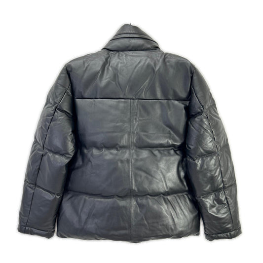 PaulSmith Black Sheepskin Leather Down Jacket Size S