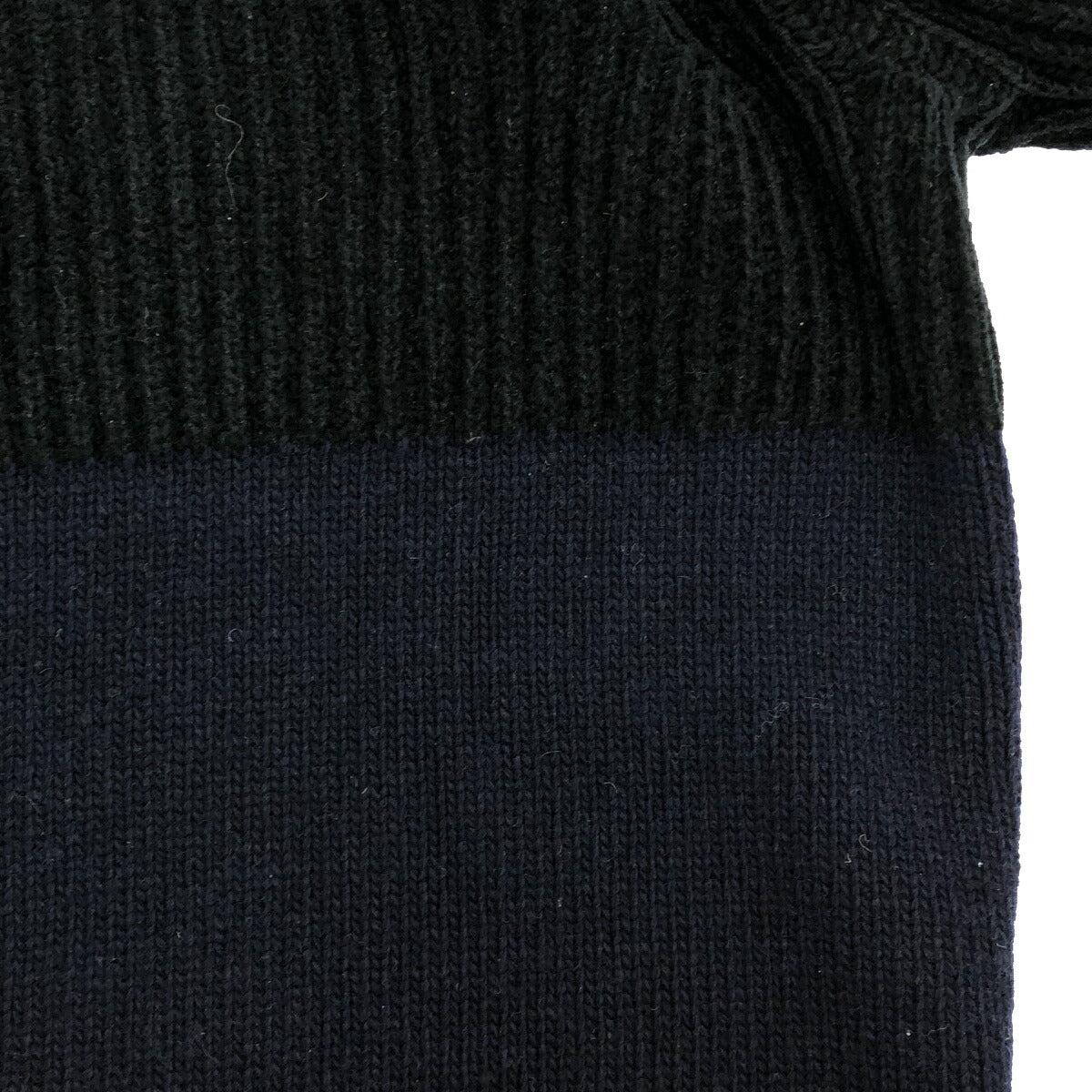 STONE ISLAND 19AW Navy Raglan Knit Sweater Size S