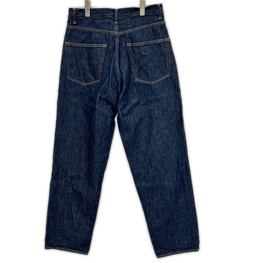 AURALEE A00P03DM Hard Twist Denim Wide Pants Indigo Size 30