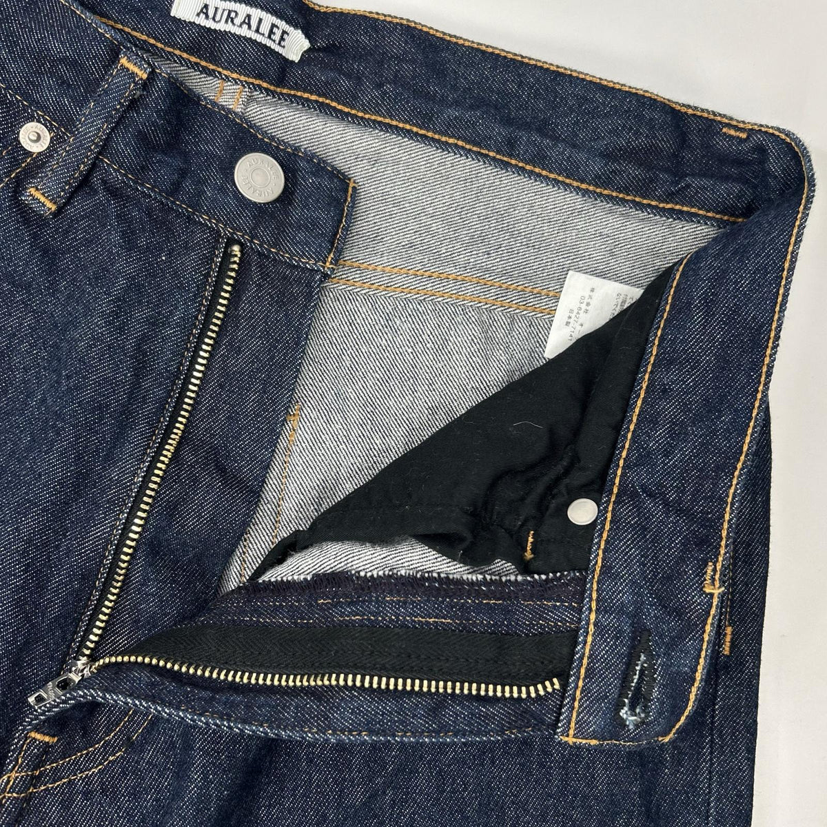 AURALEE A00P03DM Hard Twist Denim Wide Pants Indigo Size 30