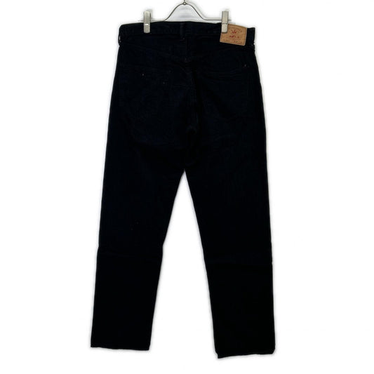 ANATOMICA 24SS Button Fly Tapered Black Denim Jeans Size 34