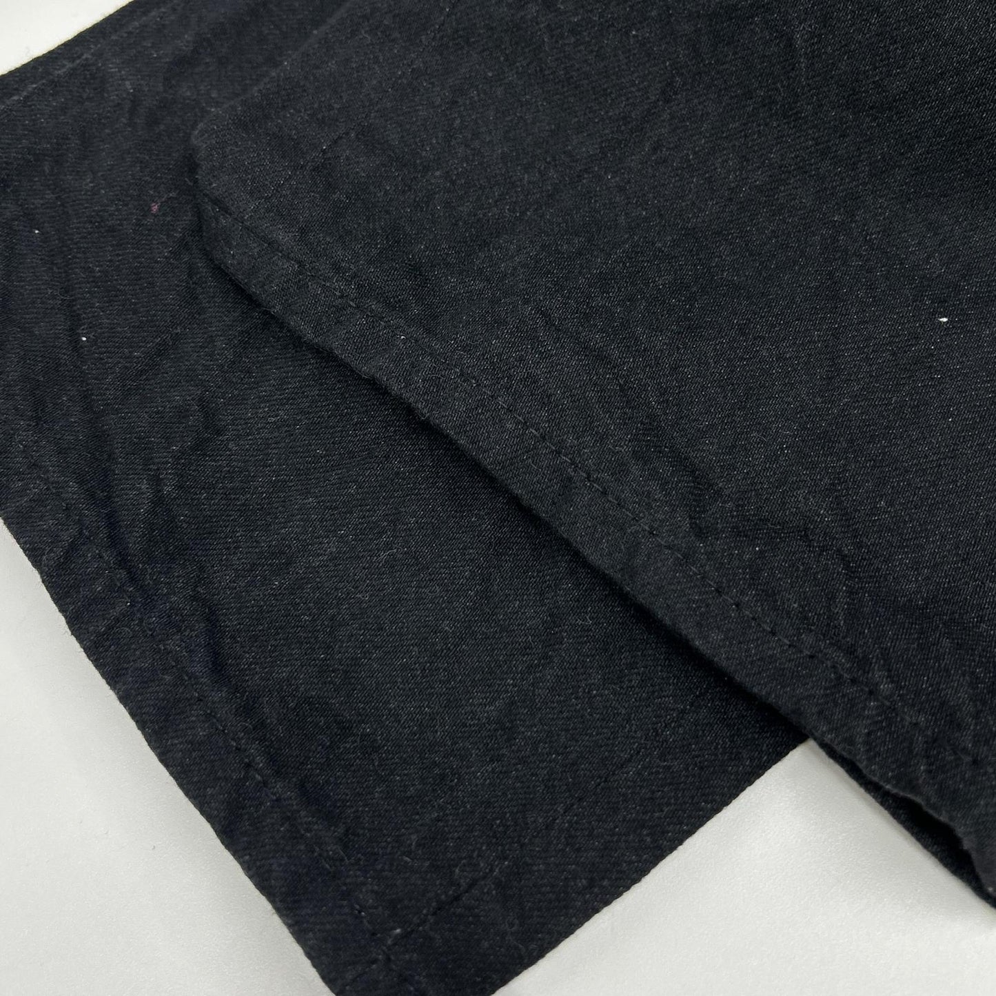 ANATOMICA 24SS Button Fly Tapered Black Denim Jeans Size 34