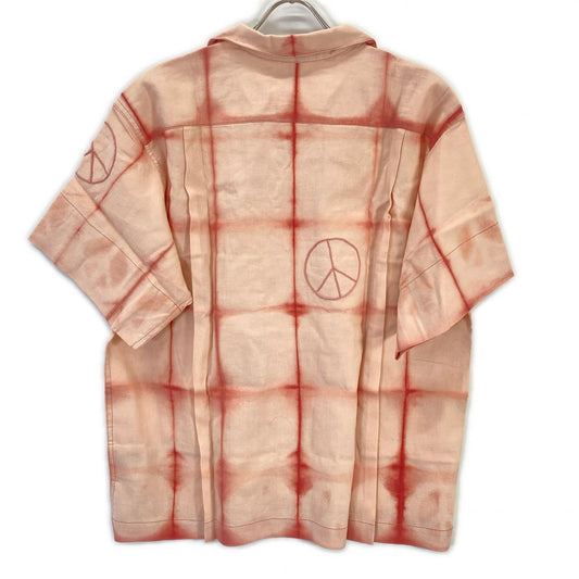 story mfg. 26SS Pink Greetings Peace Clamp Shirt Size M