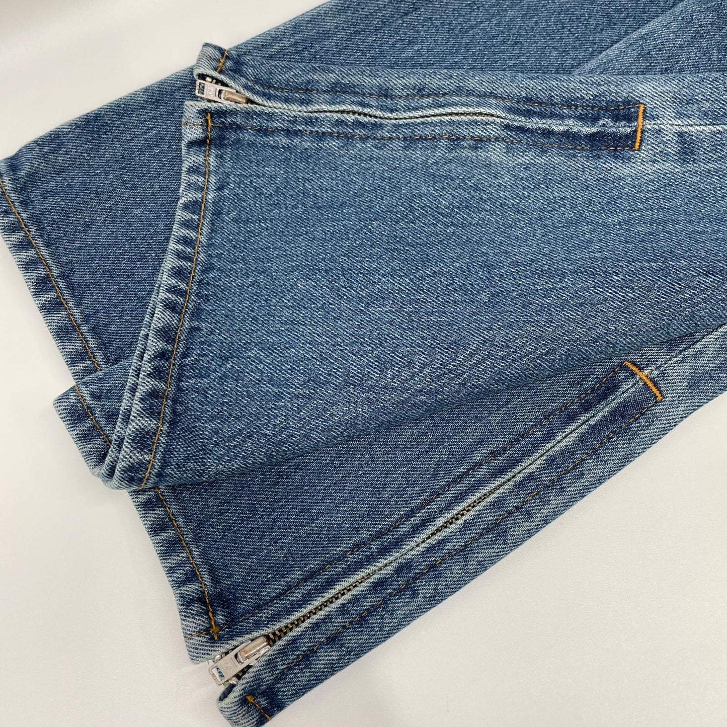RICE NINE TEN Indigo Boot Cut Side Zip Jeans Blue Size 1