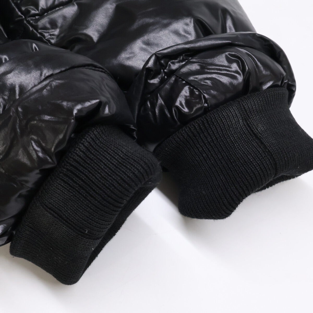 MONCLER BULGARIE Inner Boa Hooded Nylon Jacket Black Size 3