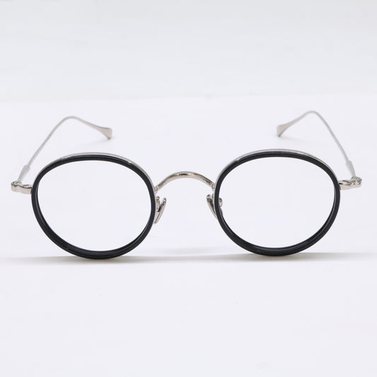 KameManNen KMN139 Eyeglasses Black/Silver Size 43X24-143