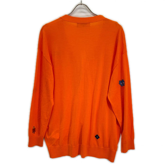 DSQUARED2 S75HA1148 Oversized Patch Cardigan Orange Size XS