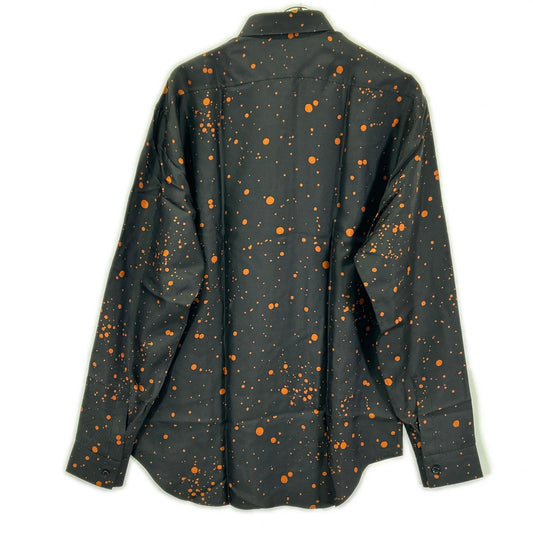 berluti Paint Dot Silk Long-Sleeve Shirt Multi Size 40