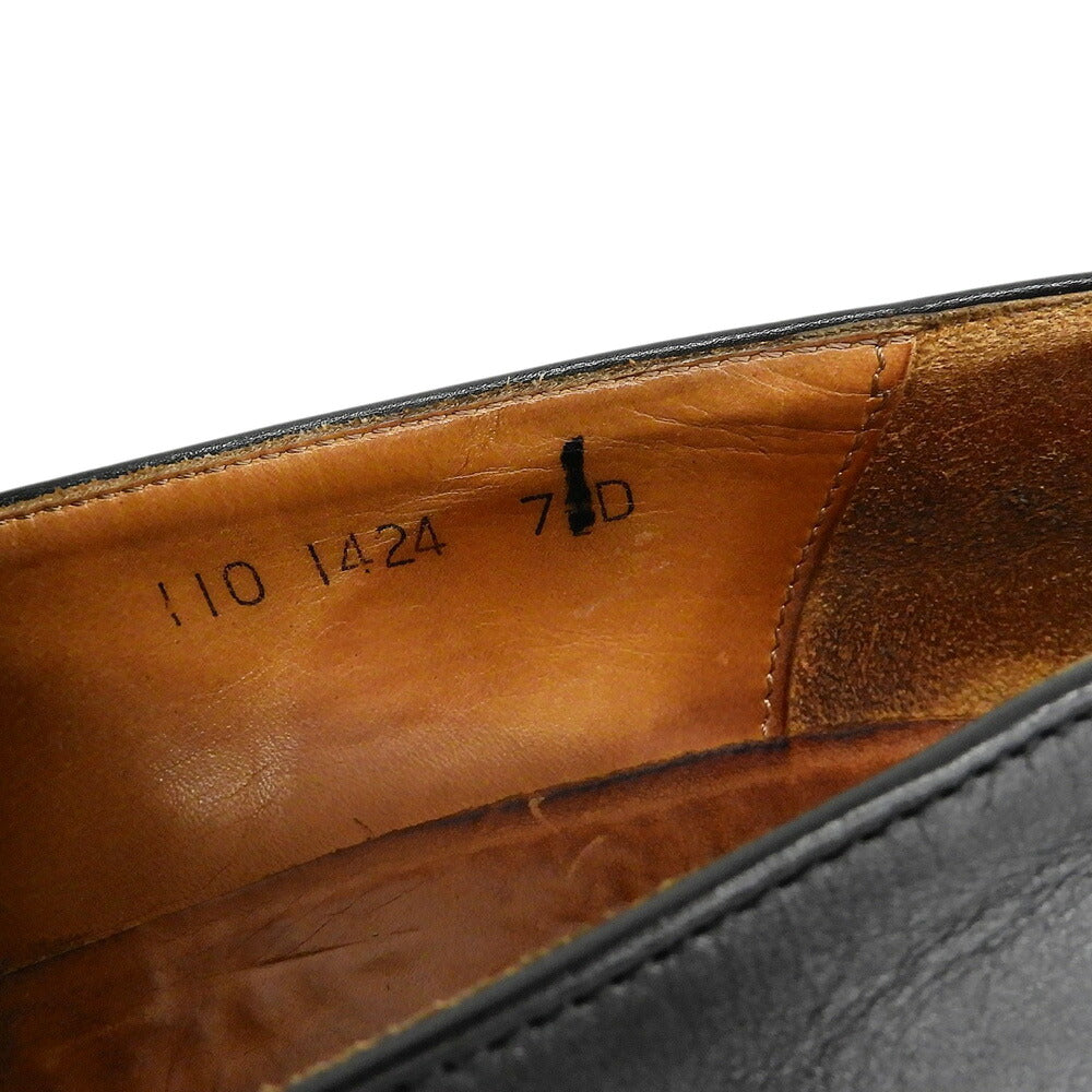 GUCCI Platform Leather Loafers Black Size 7 D