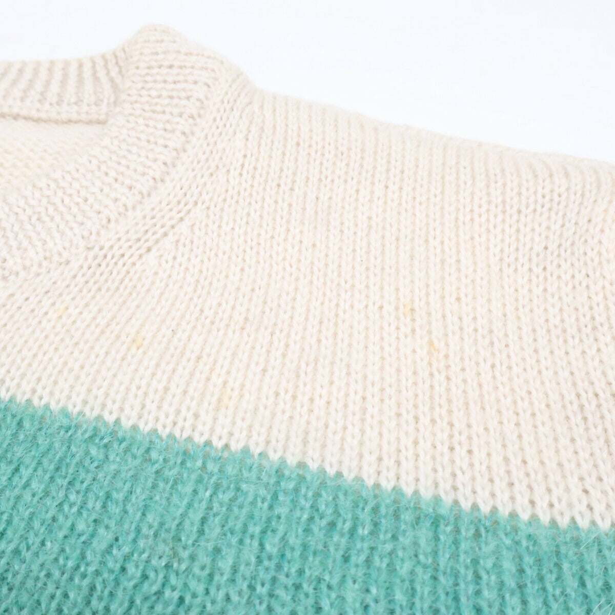 MARTIN MARGIELA Striped Mohair Crewneck Sweater Size M