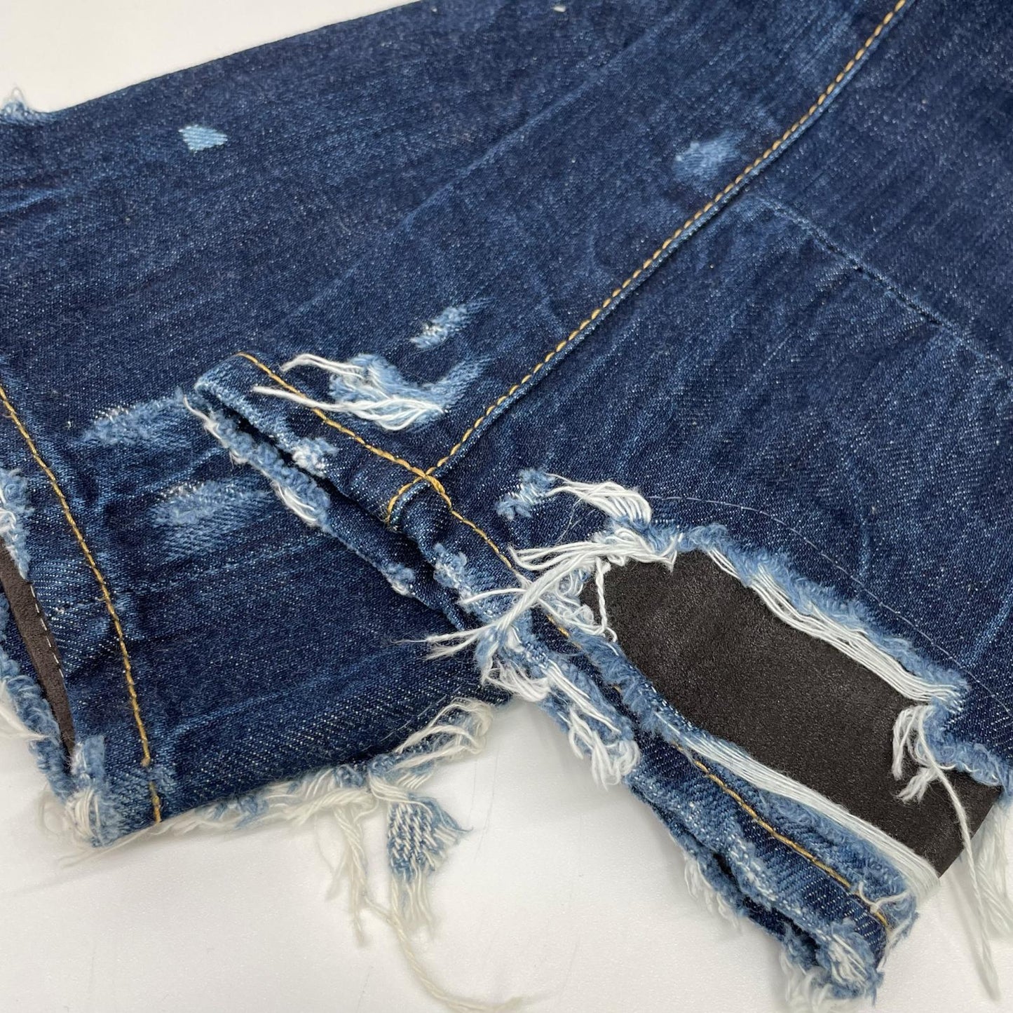 DSQUARED2 KENNY TWIST Distressed Skinny Jeans Indigo Size 44