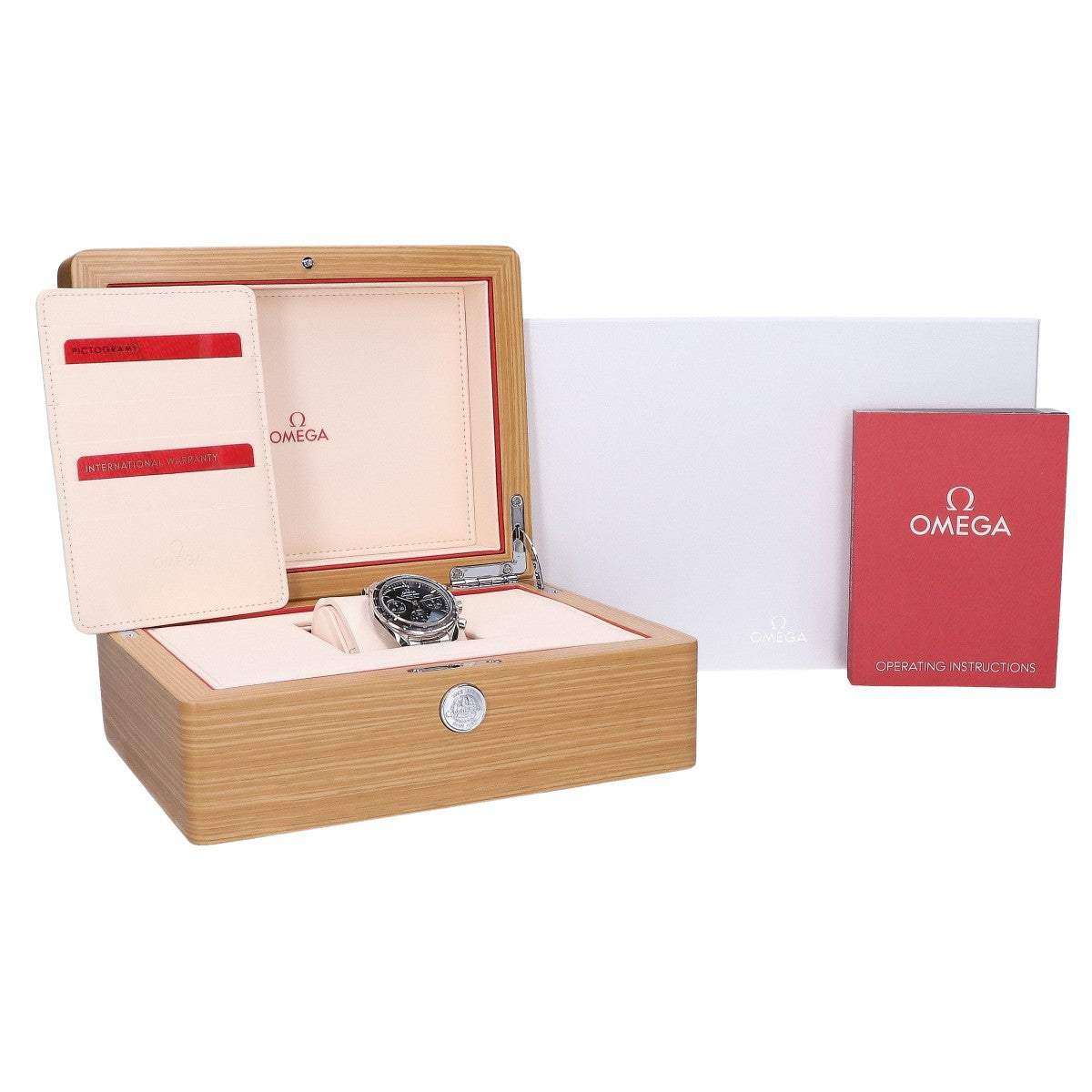 OMEGA Speedmaster 38 Co-Axial Chrono Auto Watch Black Dial